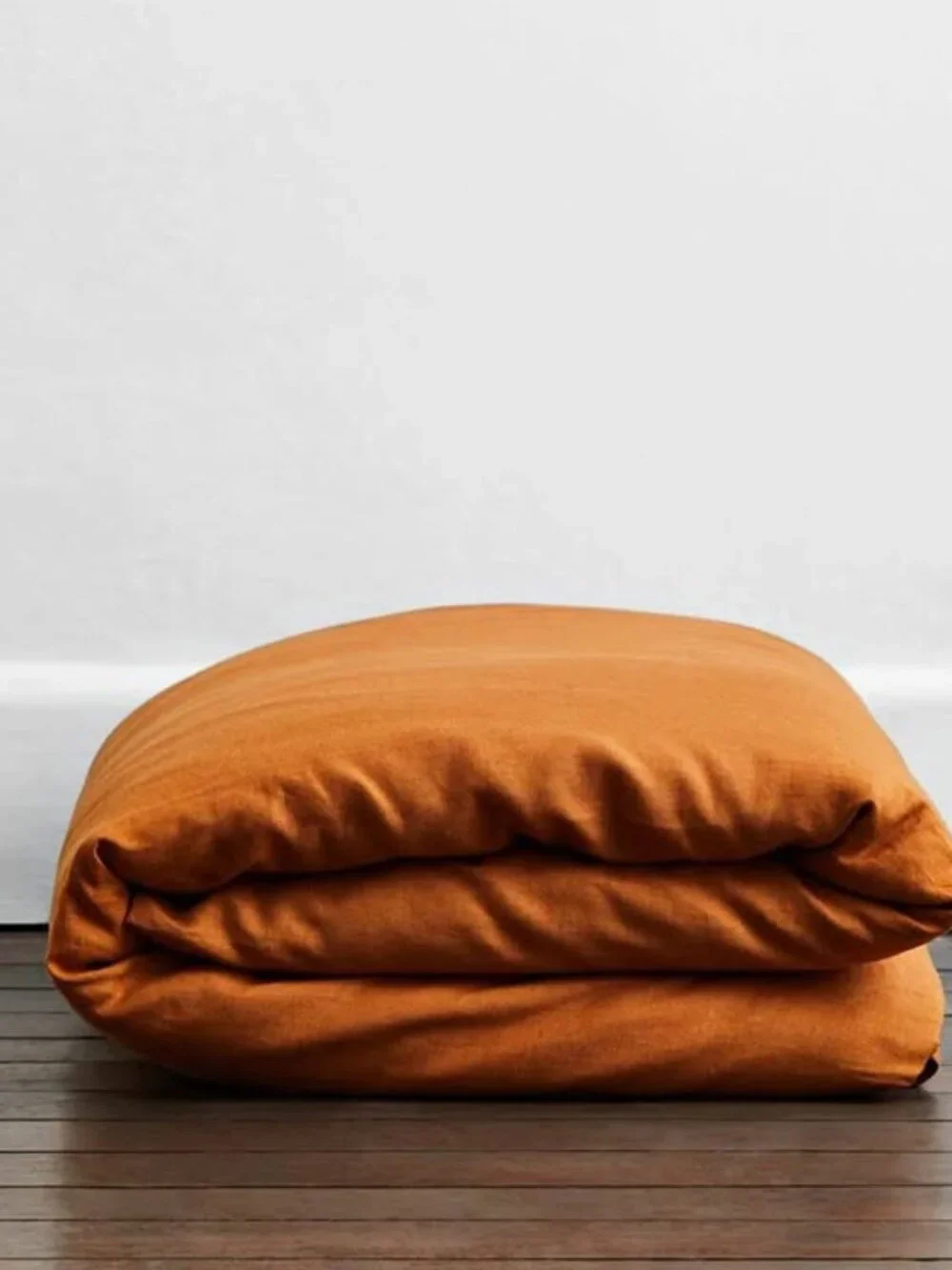 Bed Threads Rust Full/Queen 100% French Linen Duvet Cover